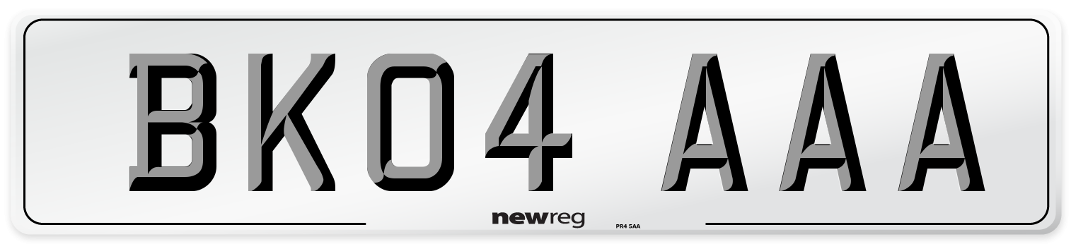 BK04 AAA Number Plate from New Reg